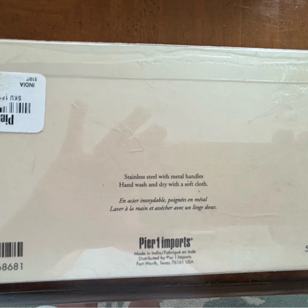 Pier 1 seashell hors d’oeuvre picks Utensil Set New hostess gift nautical set 2